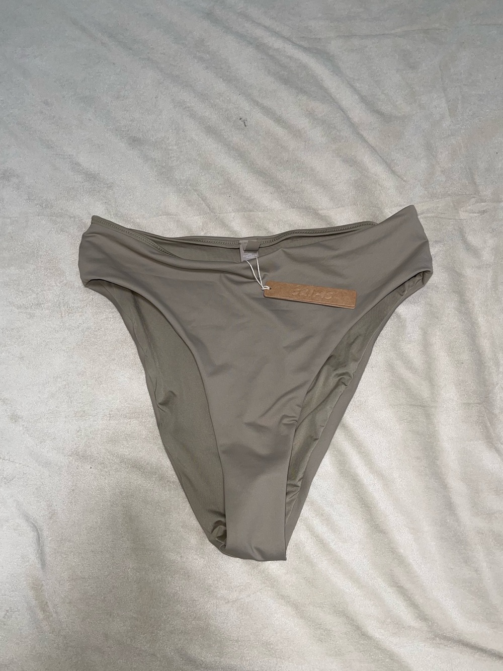 SKIMS SWIM Mid Wait Bikini Bottom Desert Medium NWT